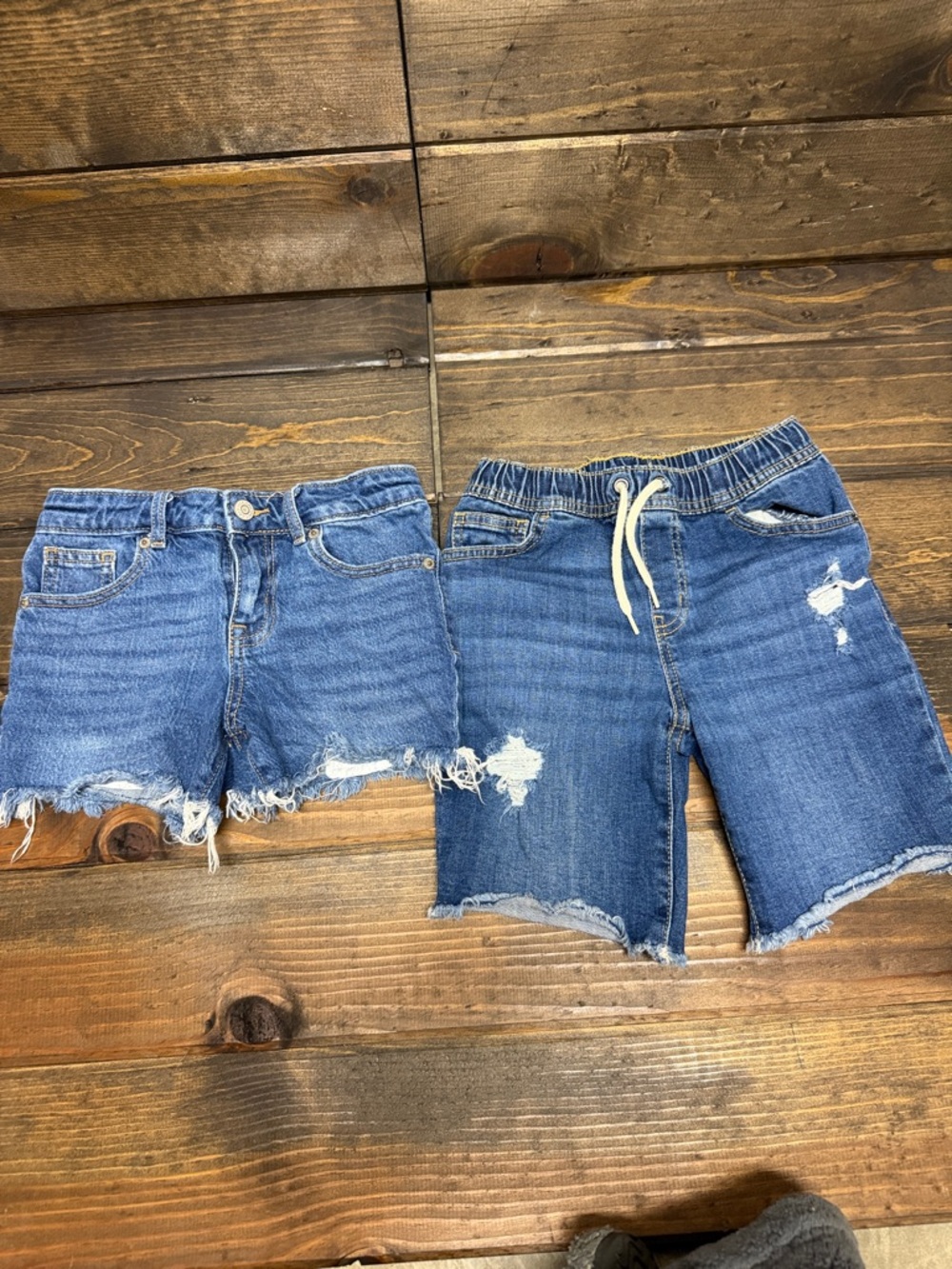 Cat & Jack Blue Denim Shorts Set